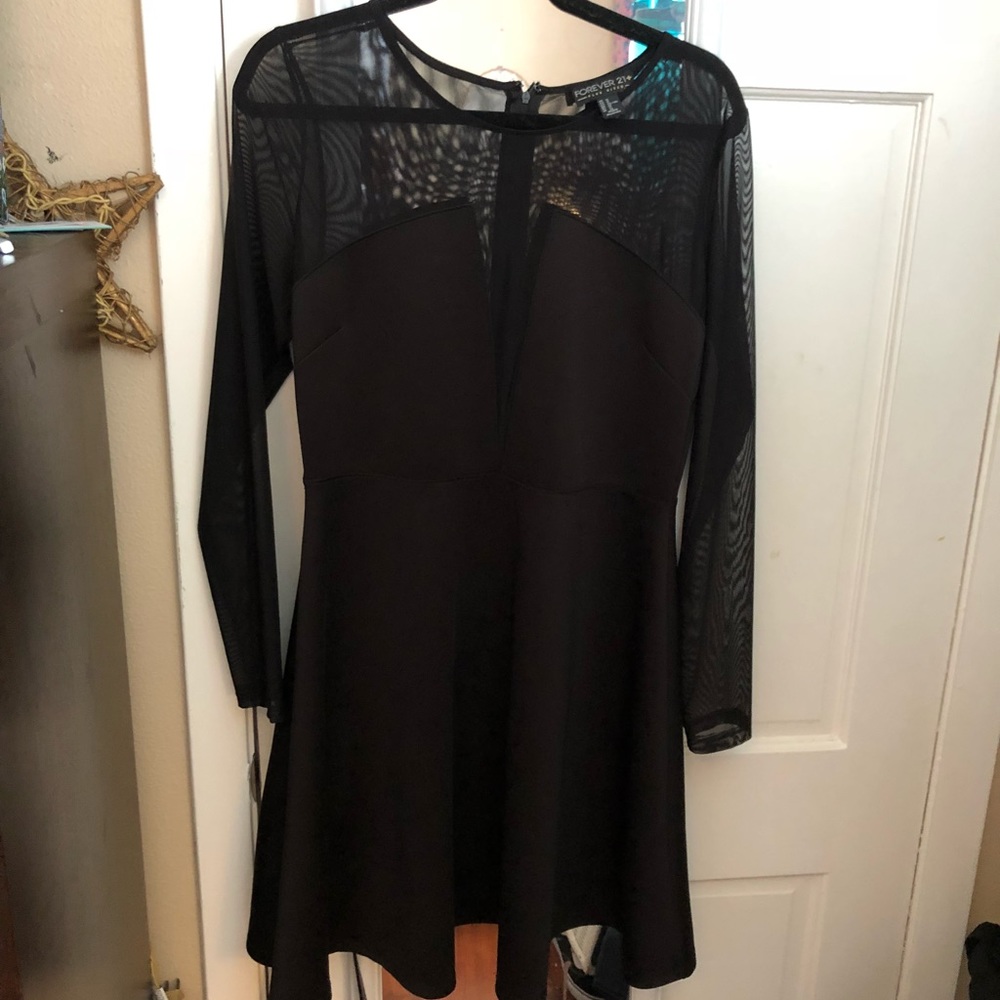 Deep V little black dress!!